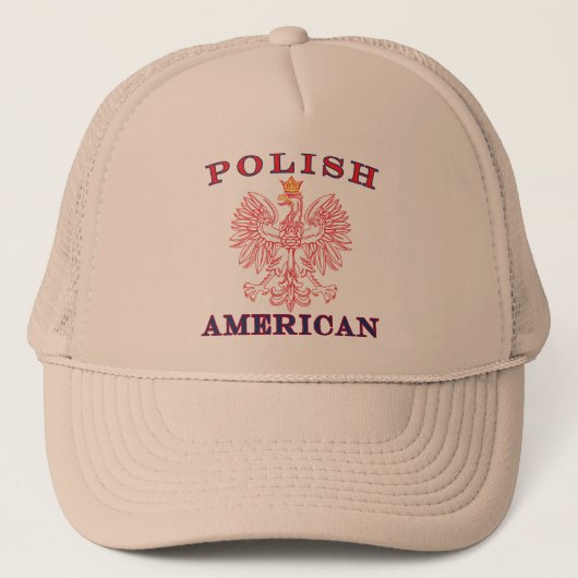 Poolse Amerikaanse rode adelaar Trucker Pet (Voorkant)