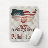 Poolse Amerikaanse rots Mousemat Muismat (Met muis)