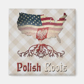 Poolse Amerikaanse rotsvriend Magnet (Voorkant)