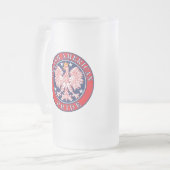 Poolse Amerikaanse trots Matglas Bierpul (Voorkant links)