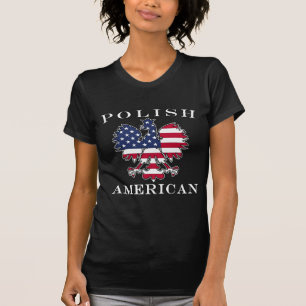 Poolse Amerikaanse vlag Eagle T-shirt