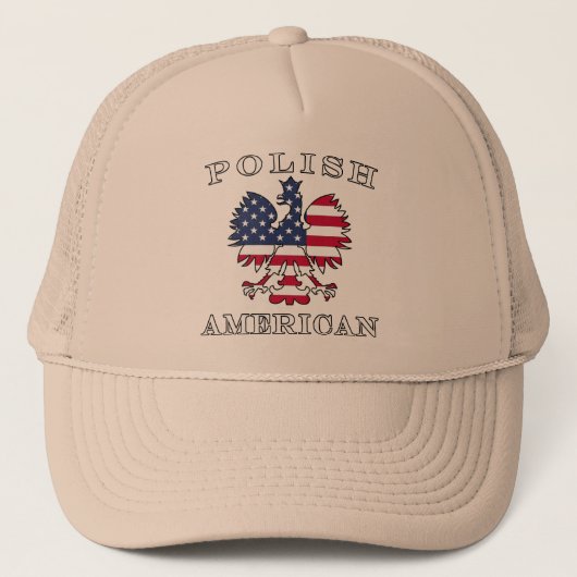 Poolse Amerikaanse vlag Eagle Trucker Pet (Voorkant)