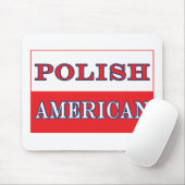 Poolse Amerikaanse vlag Muismat (Met muis)