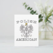 Poolse Amerikaanse witte adelaar Briefkaart (Staand voorkant)