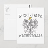Poolse Amerikaanse witte adelaar Briefkaart (Voorkant / Achterkant)