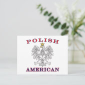 Poolse Amerikaanse witte adelaar Briefkaart (Staand voorkant)