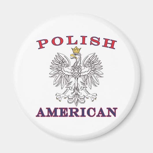 Poolse Amerikaanse witte adelaar Magneet (Voorkant)