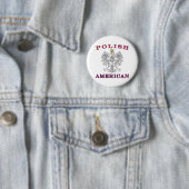 Poolse Amerikaanse witte adelaar Ronde Button 5,7 Cm (In situ)