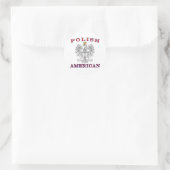 Poolse Amerikaanse witte adelaar Ronde Sticker (Tas)