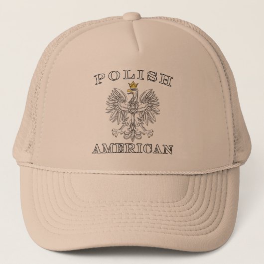 Poolse Amerikaanse witte adelaar Trucker Pet (Voorkant)