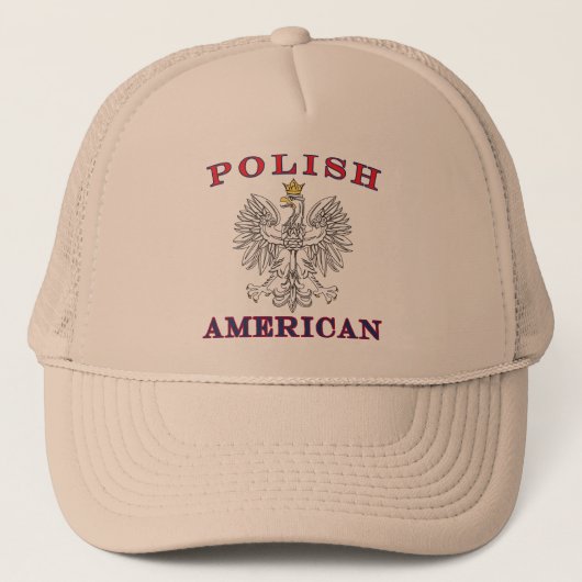 Poolse Amerikaanse witte adelaar Trucker Pet (Voorkant)