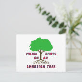 Poolse Amerikaanse wortels Briefkaart (Staand voorkant)