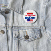 Poolse Amerikanen voor Hillary 2016 Ronde Button 5,7 Cm (In situ)