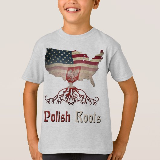 Poolse Ancestry Roots T-Shirt (Voorkant)