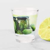 Poolse augurken dill Cucumber Shot Glas (Voorkant)