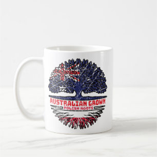 Poolse Australische Australische vlag - Boomwortel Koffiemok
