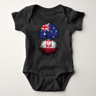 Poolse Australische Australische vlag - Boomwortel Romper
