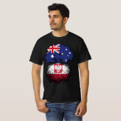 Poolse Australische Australische vlag - Boomwortel T-shirt (Voorkant volledig)