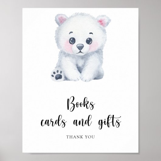 Poolse babysbeer - boeken kaarten en cadeaus poste poster (Voorkant)