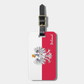Poolse Bagagelabels, patriottische Poolse vlag Bagagelabel (Voorkant verticaal)