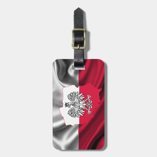 Poolse bagagestrop bagagelabel (Voorkant verticaal)