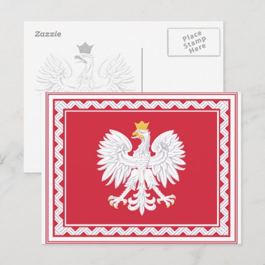 Poolse banenkaarten briefkaart (Voorkant / Achterkant)