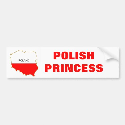 POOLSE BEGINSEL BUMPERSTICKER (Voorkant)
