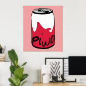 Poolse bier (Piwo) Poster (Thuiskantoor)