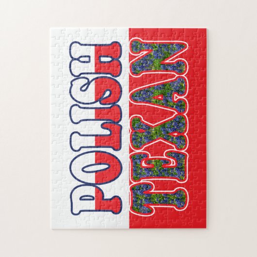 Poolse blauwbonnetten legpuzzel (Verticaal)