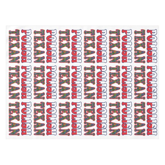 Poolse blauwbonnetten tafelkleed (Voorkant (Horizontaal))