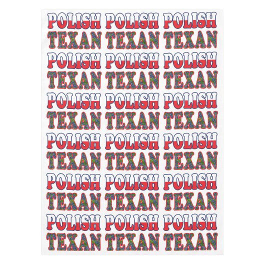 Poolse blauwbonnetten tafelkleed (Voorkant)