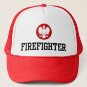 Poolse brandweerman trucker pet (Voorkant)