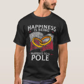 Poolse bruiloft Poolse poolse vlag T-shirt (Voorkant)