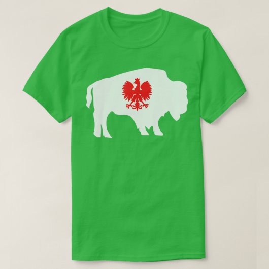 Poolse Buffalo NY Poolse Amerikaanse Dyngus Dag T-shirt (Design voorkant)