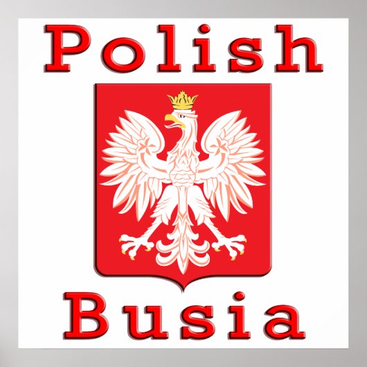 Poolse Busia Eagle Poster (Voorkant)