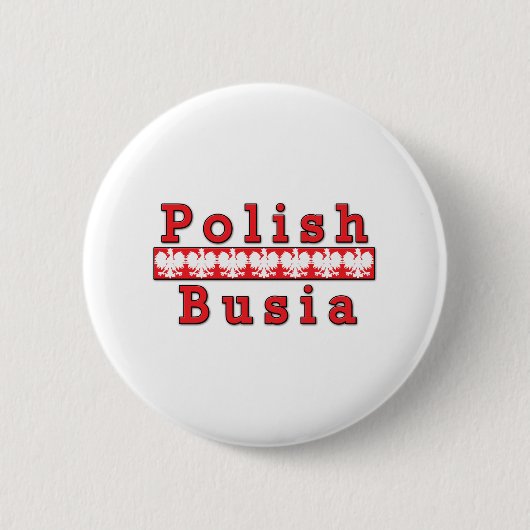 Poolse Busia Eagles Ronde Button 5,7 Cm (Voorkant)