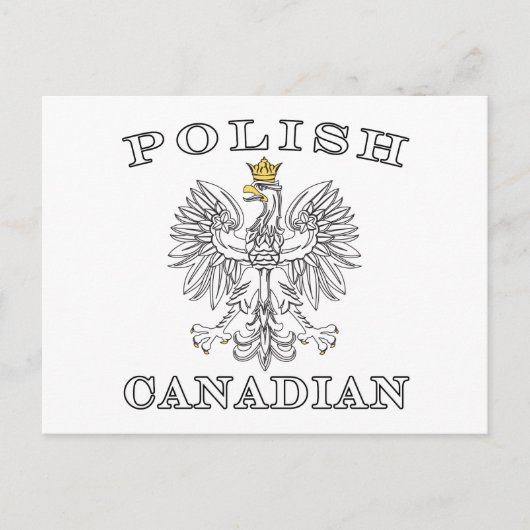 Poolse Canadese adelaar Briefkaart (Voorkant)