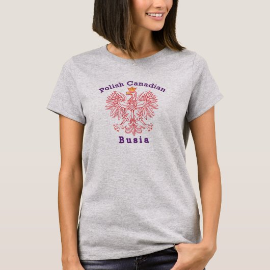 Poolse Canadese adelaar Busia T-shirt (Voorkant)