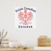 Poolse Canadese adelaar Dziadek Poster (Keuken)