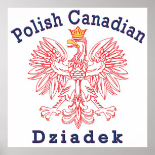 Poolse Canadese adelaar Dziadek Poster
