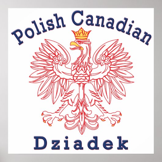 Poolse Canadese adelaar Dziadek Poster (Voorkant)