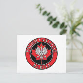Poolse Canadese aple Leaf Babcia Briefkaart (Staand voorkant)