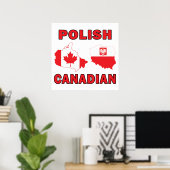 Poolse Canadese kaarten Poster (Thuiskantoor)