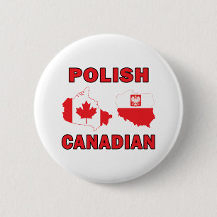 Poolse Canadese kaarten Ronde Button 5,7 Cm