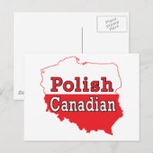 Poolse Canadese Poolse kaart (Voorkant / Achterkant)