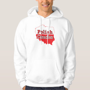 Poolse Canadese Poolse kaart Hoodie