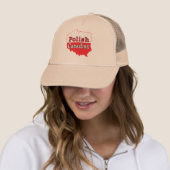 Poolse Canadese Poolse kaart Trucker Pet (In situ)