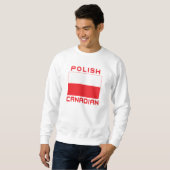 Poolse Canadese Poolse vlag Trui (Voorkant volledig)