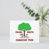 Poolse Canadese roots Briefkaart (Staand voorkant)