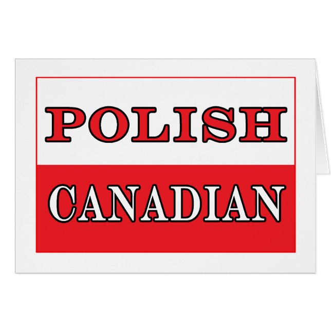 Poolse Canadese vlag (Voorkant Horizontaal)